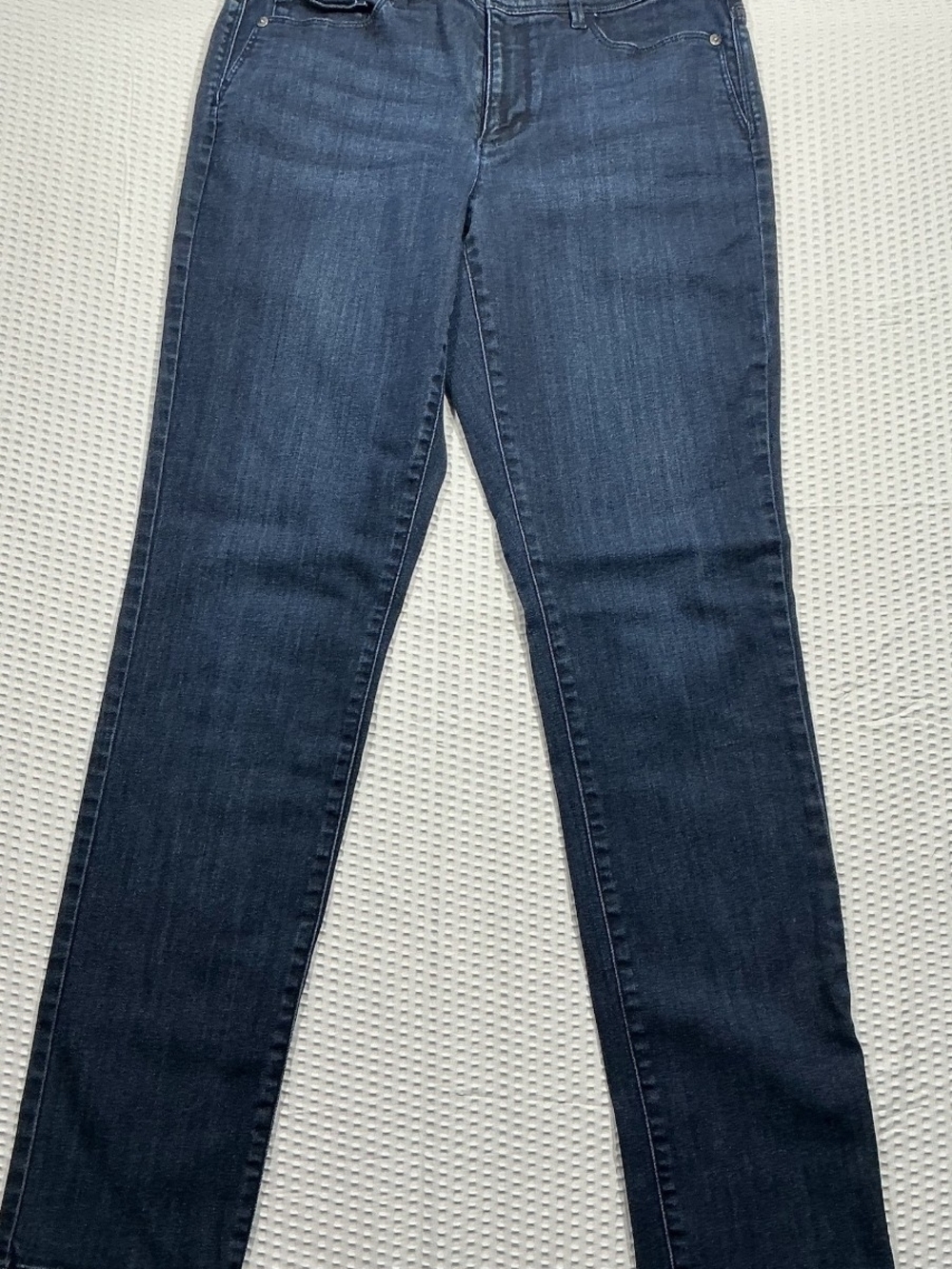 J. Jill Women's Dark Indigo Straight-Leg Slim Ankle Jeans